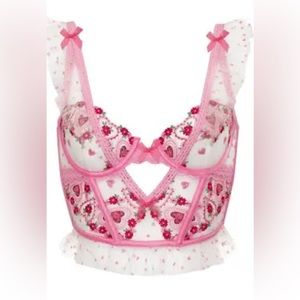 NWT For Love and Lemons Whimsical Garden Bustier 38C